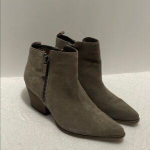 Franco Fortini Taupe Ankle Boots Sz 7.5M